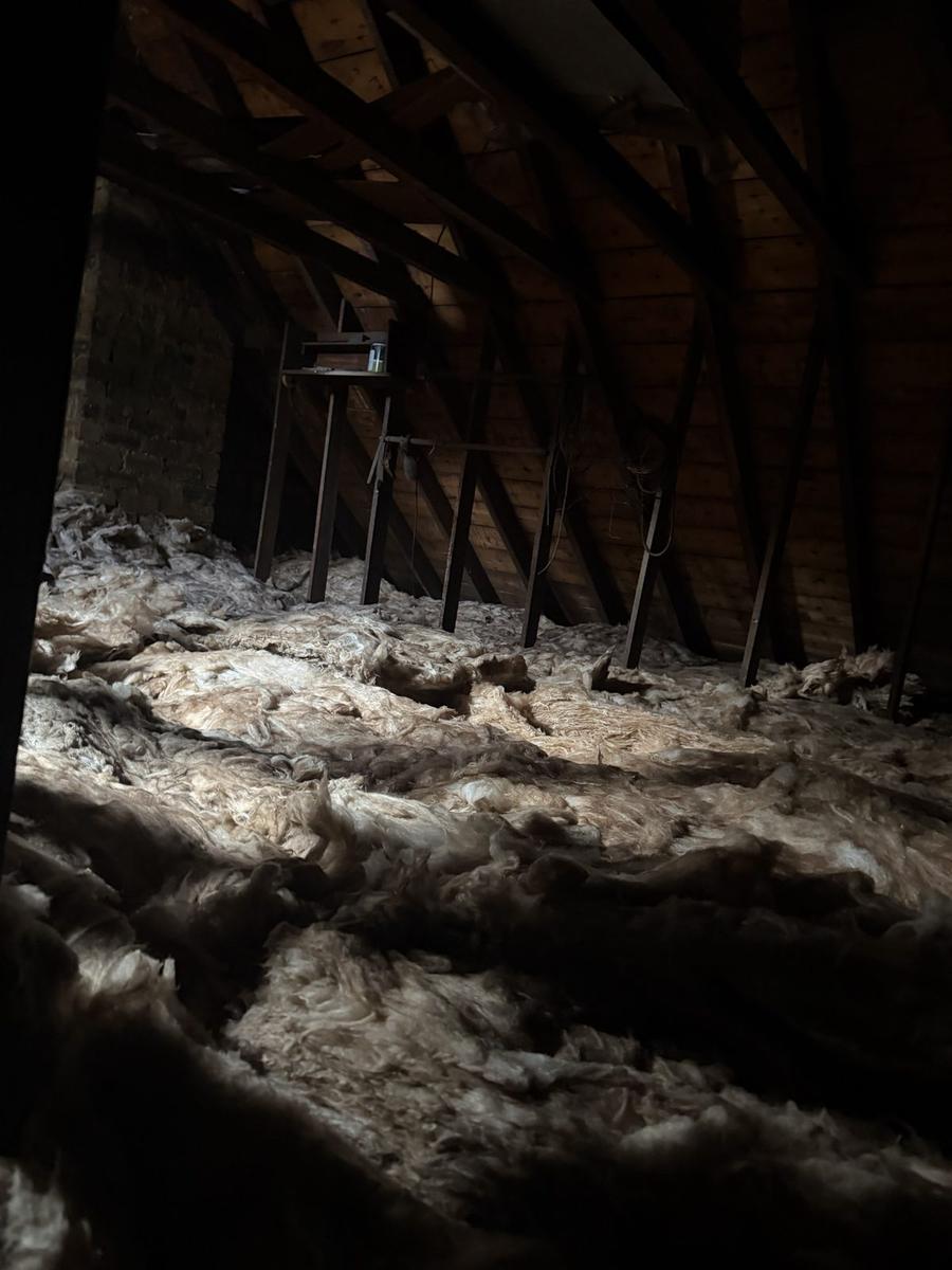 Traditional sarked roof, the kind of loft where sheep's wool insulation works well