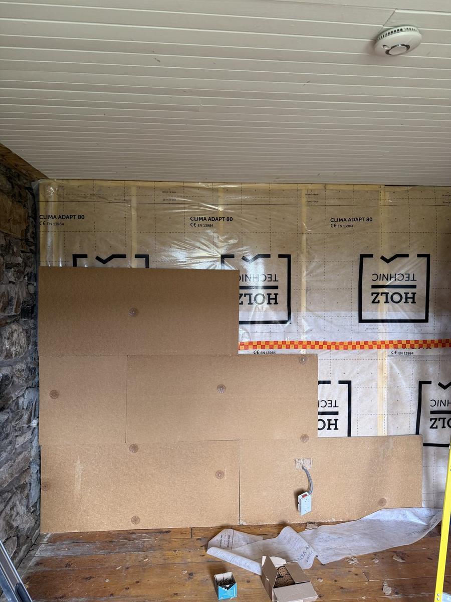Internal wall insulation, Isle of Skye