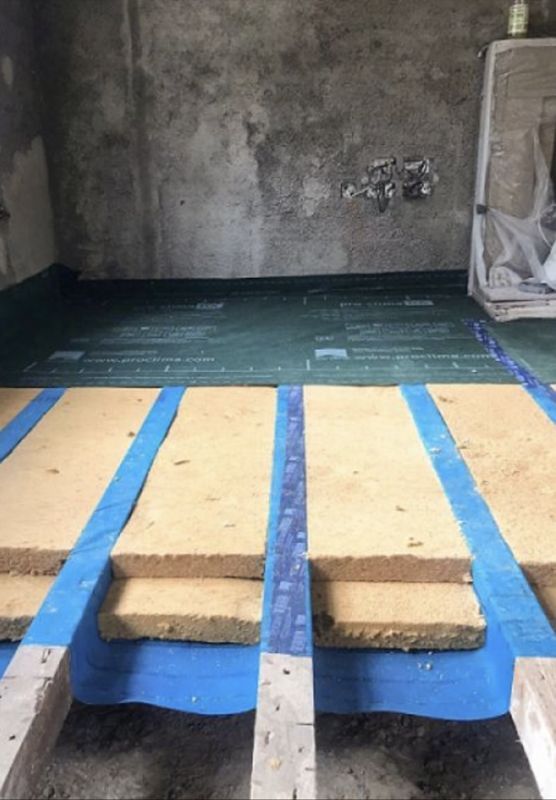 Wood fibre underfloor, Aberdeen