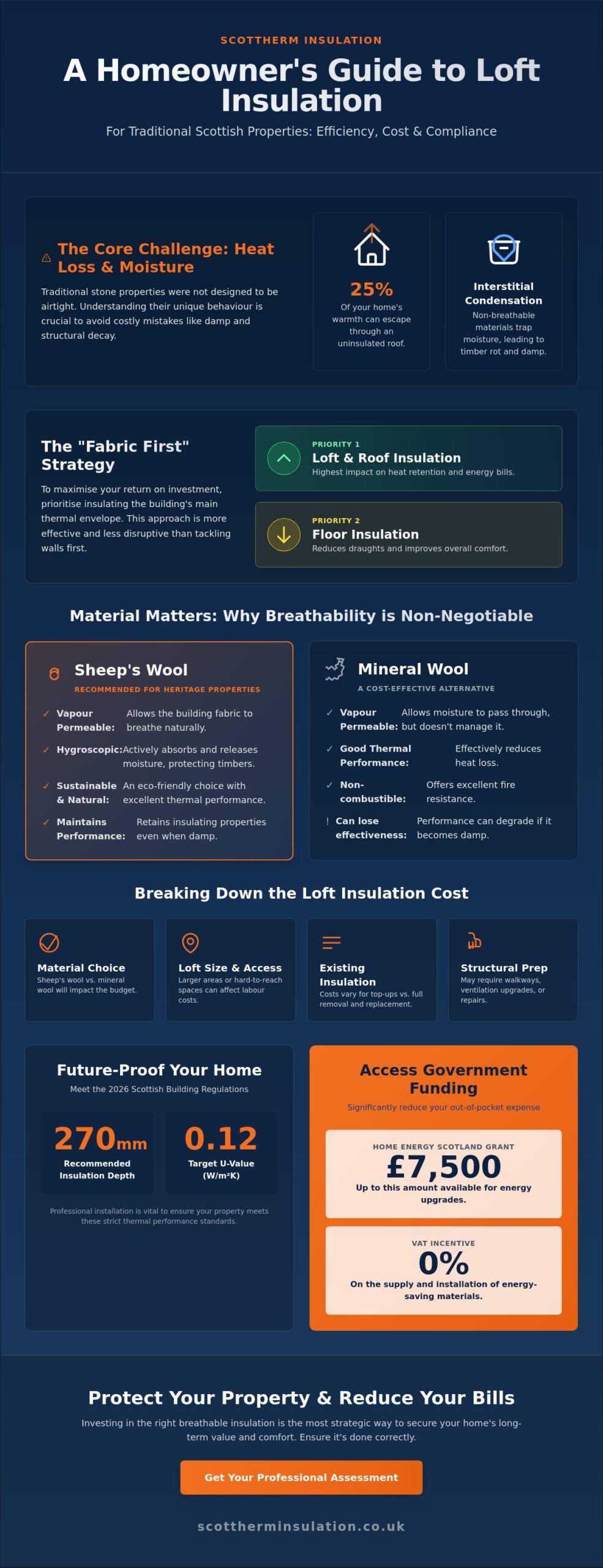 Loft Insulation Cost for Older Homes in Scotland: 2026 Price Guide