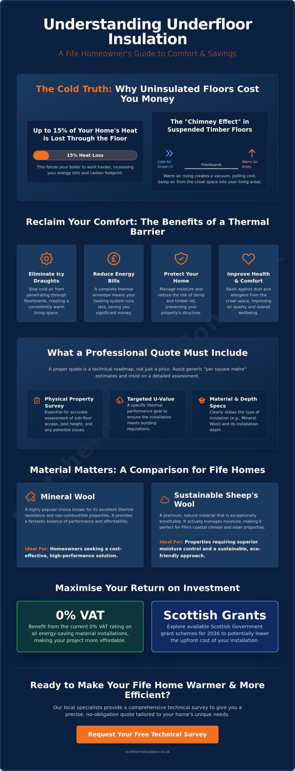 Underfloor Insulation Quotes in Fife: The 2026 Homeowner’s Guide