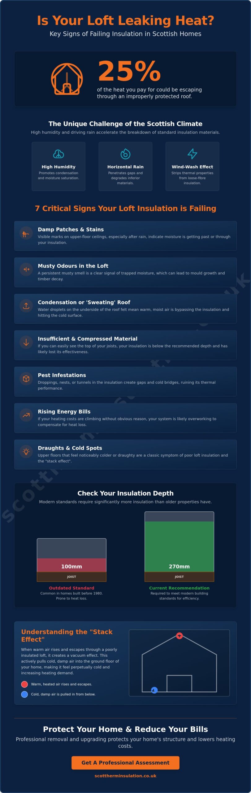 7 Critical Signs of Bad Loft Insulation in Scottish Homes